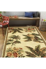 Mars 156 Pastel Çiçeksi Floral Çok Renkli Modern  Dokuma Taban Halı