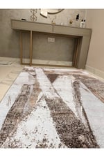 Mars 16 Modern Stil Soyut Halısı Oturma Odası Yemek Odası Için Yıkanabilen Dekoratif Halı