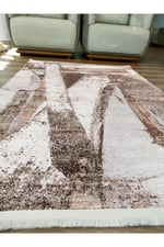 Mars 16 Modern Stil Soyut Halısı Oturma Odası Yemek Odası Için Yıkanabilen Dekoratif Halı