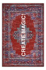 Mars 190 Create Magic Yazılı Etnik Vintage Dokuma Taban Halı