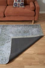 Mars 2023 Pastel Mavi Gri Vintage Etnik Dokuma Taban Salon Halısı Mutfak Halısı Koridor Halısı