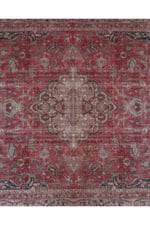 Mars 2130 Kırmızı Gri Pastel Klasik Vintage Dokuma Taban Halı