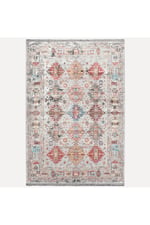 Mars 2164 Renkli Desenli Yıkanabilir Kaymaz Tabanlı Salon Halısı, Koridor Ve Mutfak Halısı Kilim