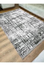 mars halı gri Tonunda dekoratif kilim Salon Halısı Peluş Halı Saçaklı Yıkanabilen Halı