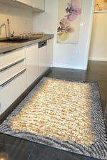 Mars Serisi Dekoratif Kaymaz Taban Mutfak Halısı