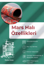 Mars Serisi Siyah Rengin Üzerinde Multy Tonlarında Çiçekli Desen Kaymaz Taban Şönil Halı