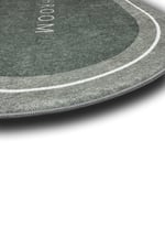 Punto Kaymaz Oval Açık Gri & Gri Tonları, Yumuşak ve Yıkanan İkili Banyo Paspas Takımı 40x60 60x100