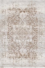 Vintage Etnik Desenli Bej Vizon Kilim Halı – Salon Oturma Odası Modern Eskitme Görünüm 2244
