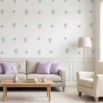 Pastel Minimal Çiçekli Poster Duvar Kağıdı