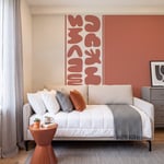Terracotta Soyut Organik Formlar Modern Sanat Duvar Kağıdı