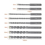 CAT DA03901 10 Parça Tungsten Karbür SDS-Plus Beton Matkap Uç Seti