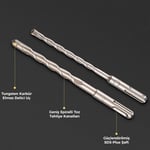 CAT DA03902 17 Parça Tungsten Karbür SDS-Plus Beton Kırıcı/Delici Matkap Ucu