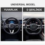 Michelin MC1003NAZ Premium Suni Deri Direksiyon Kılıfı MAVİ