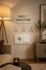  Ovivo Grano Beyaz Anahtar Topraklı Priz Seti