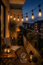 CT-7069 5 Metre 5'li E27 Duylu Su Geçirmez Bahçe ve Balkon Dekoratif Aydınlatma Sarkıt Kablosu