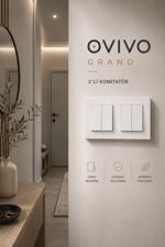 Ovivo Grano Beyaz 2'li Komütatör