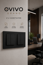 Ovivo Grano Siyah 2'li Komitatör