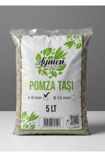 4-8 mm Ponza Taşı - Tarım Pomzası 5 Lt Paket - 5 Litre Volkanik Ponza Taşı