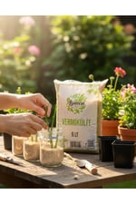 Tarımsal Vermikülit 5 Litre Fine Boy - Toprak Ve Torf Düzenleyici Doğal Maden - Tohum Çimlendirme