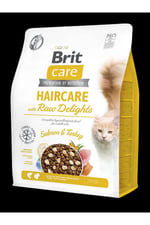 Haircare Raw Delight, Yetişkin Kediler için Somon ve Dondurularak Kurutulmuş Hindi Etli Mama 2 kg