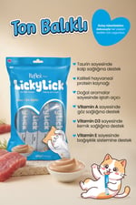 Plus LickyLick Ton Balıklı Sıvı Ödül Maması 60g (4 x 15 g)