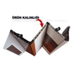 Sarpaş Akordiyon Kalın Kapı Meşe Camlı Desenli Çift Açılım Katlanır Akordeon Pvc Anahtar Kilitli
