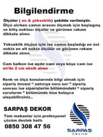 SARPAŞ Plise Ofis Cam Balkon Perdesi Kırmızı Kumaş Vidalı
