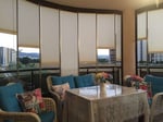 SARPAŞ Plise Ofis Cam Balkon Perdesi Krem Kumaş Vidalı