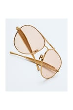 BV 1305S 002 64 Unisex Pilot Gold Metal Güneş Gözlüğü