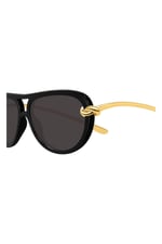 BV1418S 005 Knot Aviator Black/Grey Kadın Güneş Gözlüğü