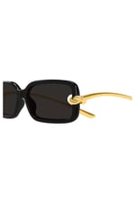 BV1439S 001 Black Gold Knot Rectangle Gunes Gozlugu
