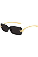 BV1439S 001 Black Gold Knot Rectangle Gunes Gozlugu