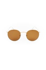 DS 2246 C4 50 Unisex Gold Metal Yuvarlak Güneş Gözlüğü