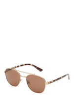 DS 2279 C1 Damla Metal Parlak Altın Unisex Güneş Gözlüğü