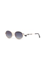 DS 2335 C2 56 Kadın Geometrik Gold Metal Güneş Gözlüğü