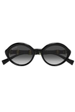 GG2059S 001/ Ekartman: 51*19-140 Kadın Güneş Gözlüğü Siyah Kemik Çerçeve Füme Degrade Lens UV400
