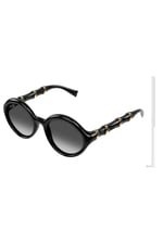GG2059S 001/ Ekartman: 51*19-140 Kadın Güneş Gözlüğü Siyah Kemik Çerçeve Füme Degrade Lens UV400