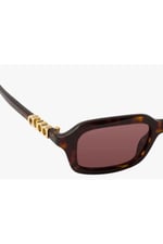 GG2152S002/50 Kadın Güneş Gözlüğü Kahverengi Kemik Çerçeve Kahverengi Lens UV400