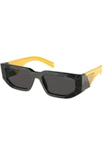 Pr 09zs 19d5s0 - Black Yellow Marble | Unisex Renkli Güneş Gözlüğü Ekartman 54-18-140 (M)