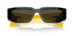 Pr 09zs 19d5s0 - Black Yellow Marble | Unisex Renkli Güneş Gözlüğü Ekartman 54-18-140 (M)