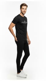 Awakening Minimal Baskı Detaylı Erkek Günlük T-Shirt