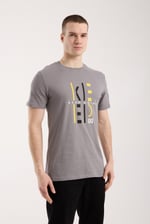 Keep Going Urban Baskılı Erkek Tişört – Sportif Günlük Stil - Gri