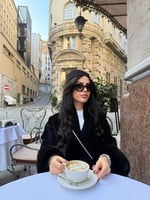 Kürk Detaylı Kemerli Kadın Ceket - Siyah