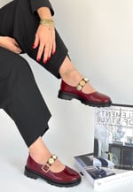 Okira Bordo Rugan Oxford Ayakkabı