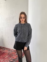 Yumuşak Dokulu Triko Kazak - Gri