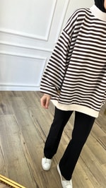 Acı Kahve - Çizgili Sweatshirt 