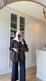Aller Detaylı Tensel Ceket Acı Kahve 