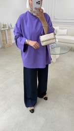 Basic Sweatshirt Lila
