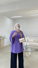 Basic Sweatshirt Lila