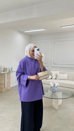 Basic Sweatshirt Lila